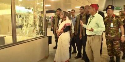 ক্ষতিগ্রস্ত ২ মেট্রো স্টেশন পরিদর্শন করলেন প্রধানমন্ত্রী