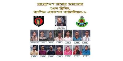 জেনেভা ক্যাম্পের মাদক সম্রাট সোহেলসহ গ্রেপ্তার ১৪