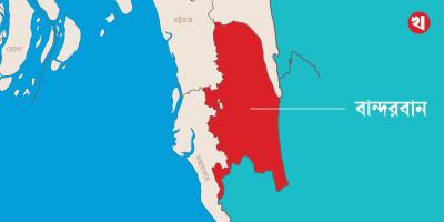 রুমায় বাসের ধাক্কায় প্রাণ গেল স্কুলছাত্রের