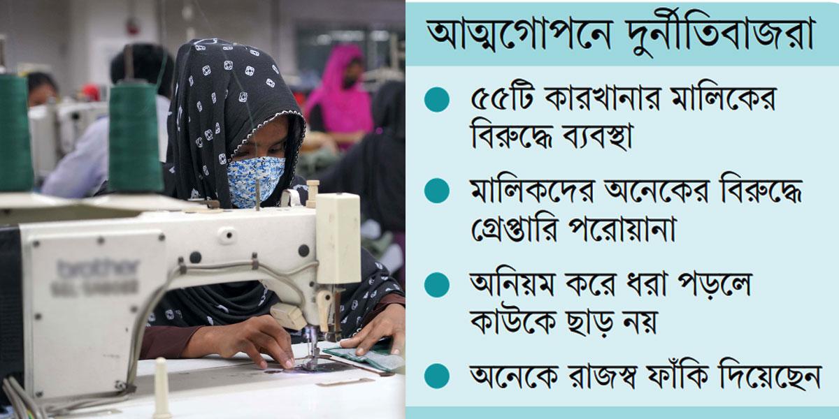 তৈরি পোশাকশিল্পের বকেয়া আদায়ে সরকার কঠোর