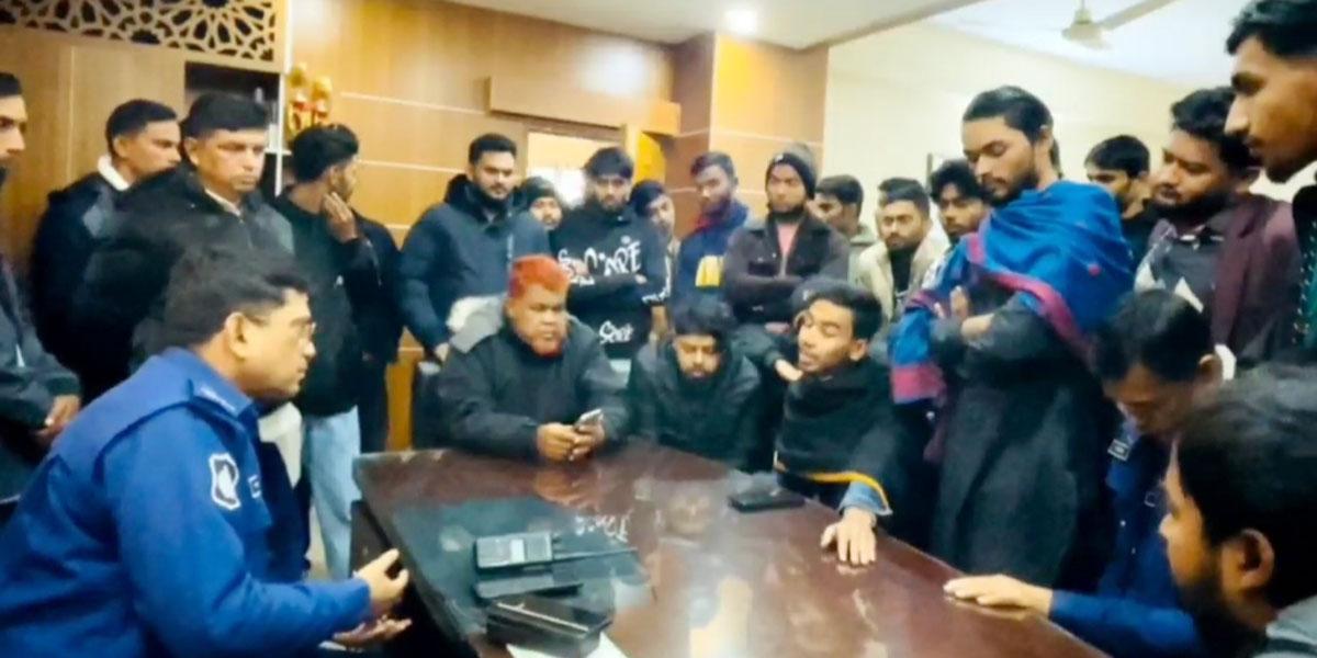 শায়েস্তাগঞ্জে যুবককে ছাড়াতে ওসির সঙ্গে বৈষম্যবিরোধী নেতার বাগবিতণ্ডা