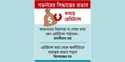 ৫ ব্যাংকের আমানতকারীদের মুনাফা কর্তন: প্রবাসী আয়ে নেতিবাচক প্রভাব