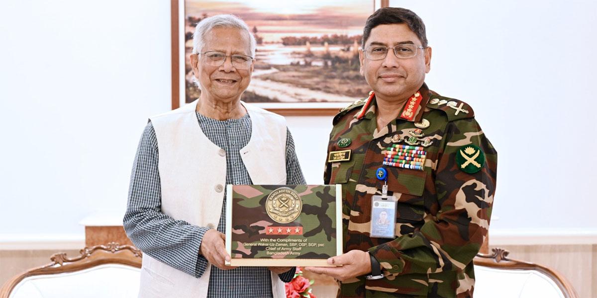 প্রধান উপদেষ্টার সঙ্গে সেনাপ্রধানের বিদায়ী সাক্ষাৎ
