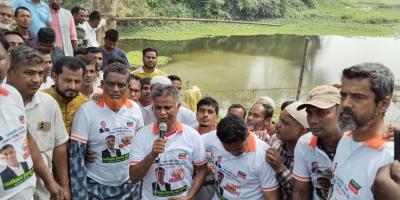 বেলকুচিতে খাল পরিষ্কার কার্যক্রম উদ্বোধন করলেন এমপি আলিম