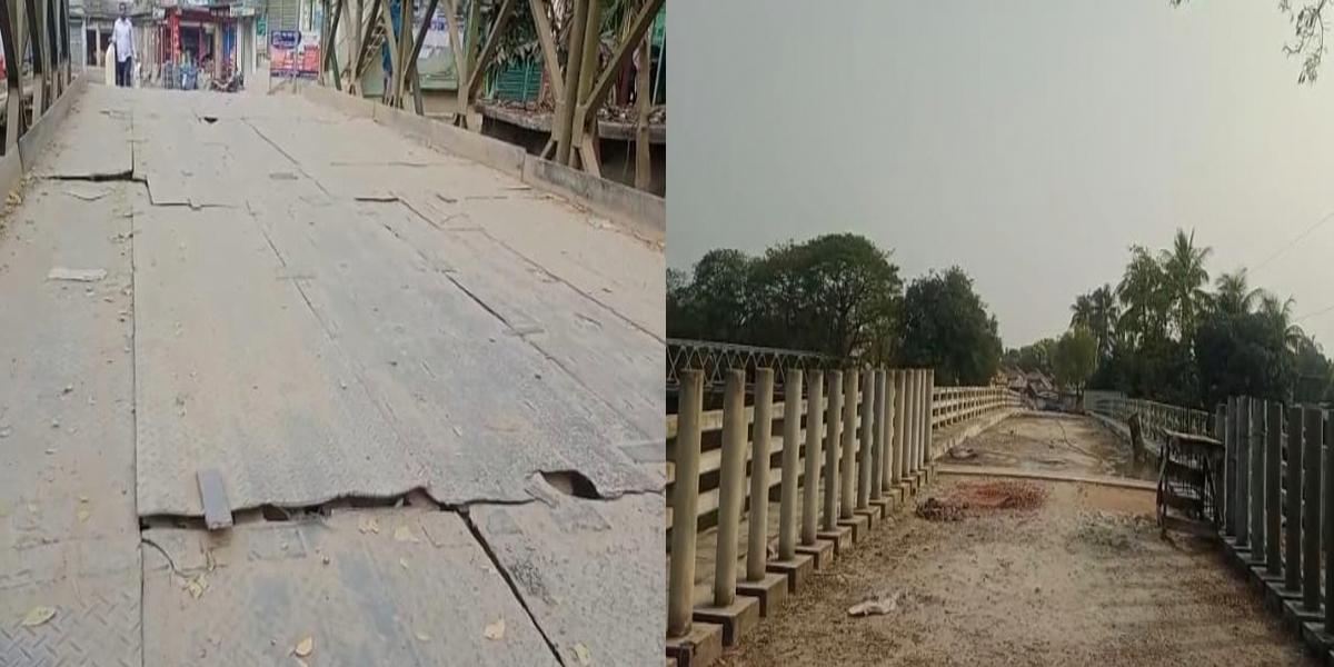 গাড়ি উঠলেই কাঁপে বেইলি সেতু, বন্ধ নতুন সেতুর কাজ