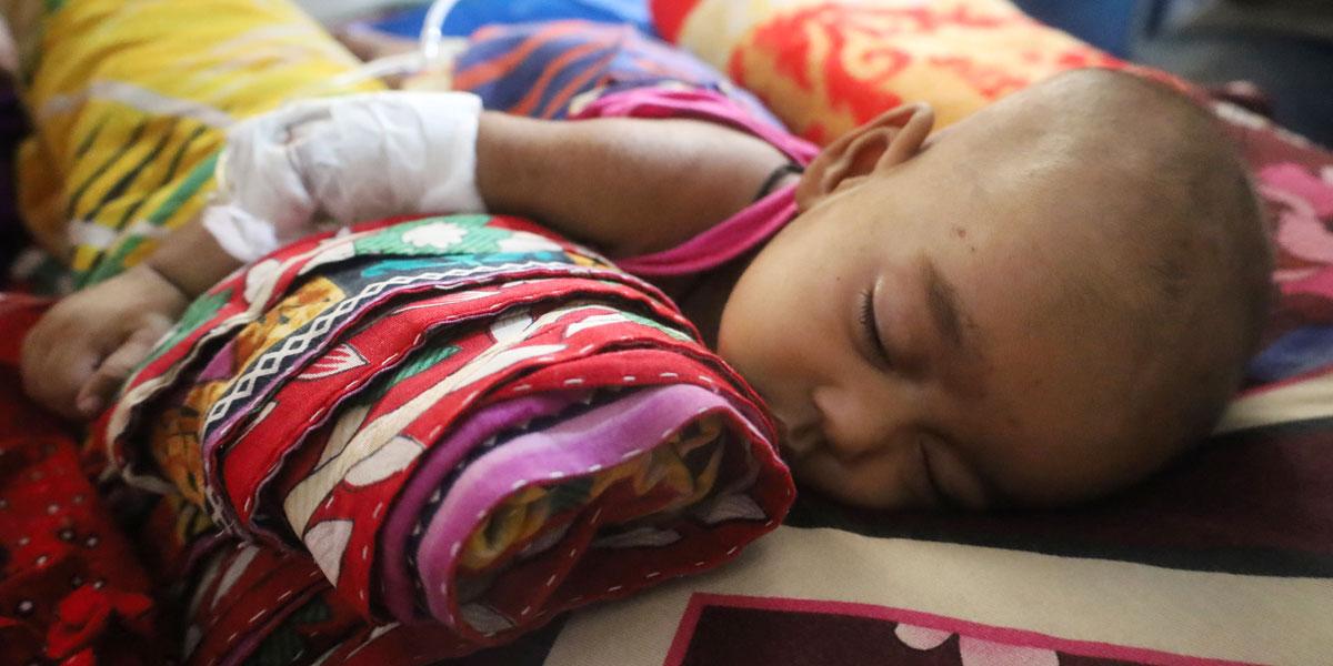 হাম-উপসর্গে আরও ১২ শিশুর মৃত্যু, হাসপাতালে ১৩০৩