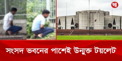 দক্ষিণ প্লাজা এখন উন্মুক্ত টয়লেট, ম্লান হচ্ছে সংসদ ভবনের সৌন্দর্য