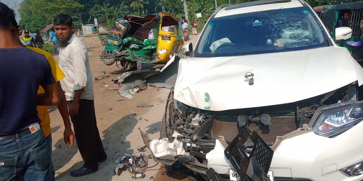 চাঁদপুরে সড়ক দুর্ঘটনায় অটোচালক নিহত