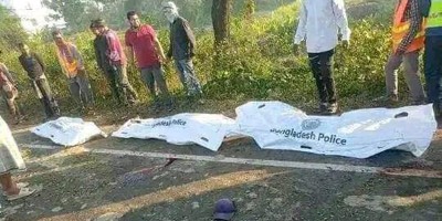 নাস্তা খেয়ে কাজে ফেরার পথে লড়িচাপায় ৩ কর্মীর মৃত্যু