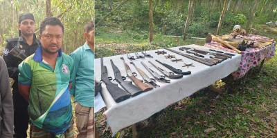 পেশায় পল্লী চিকিৎসক, আড়ালে অস্ত্র ব্যবসা