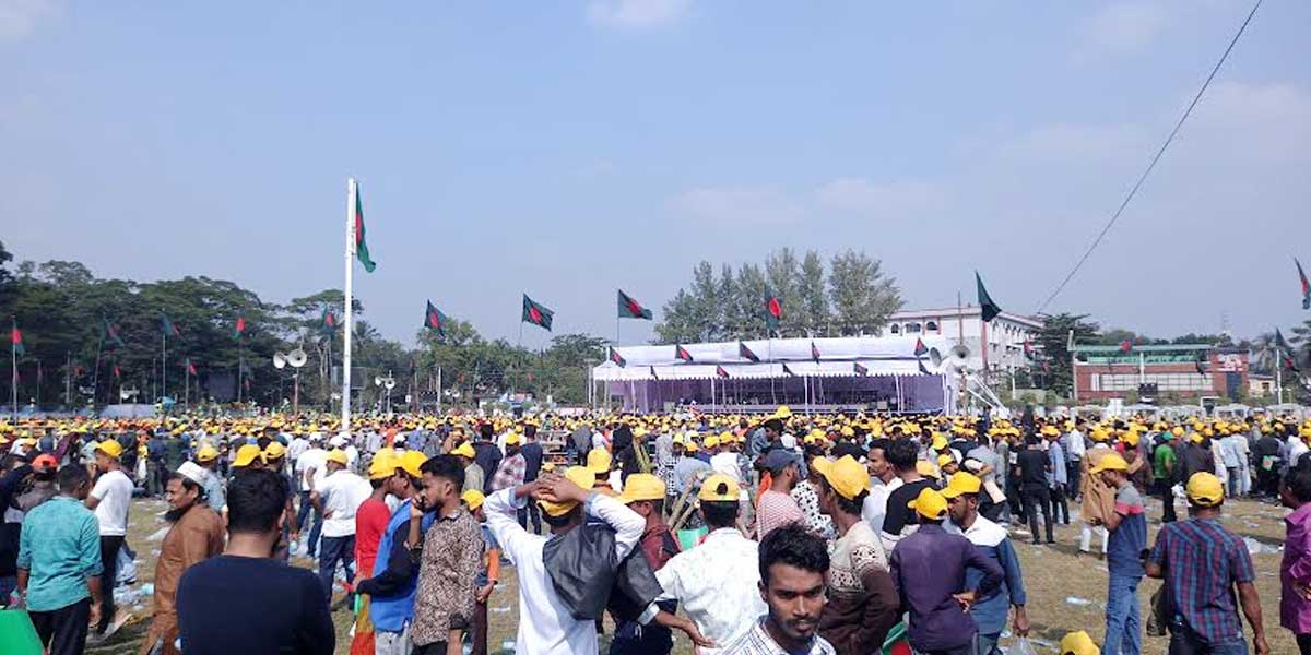 বরিশালে শেখ হাসিনার জনসভা শুরু
