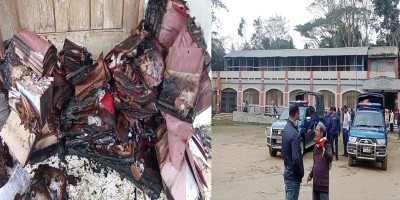 ফেনীতে ভোটকেন্দ্রে দুর্বৃত্তের অগ্নিসংযোগ