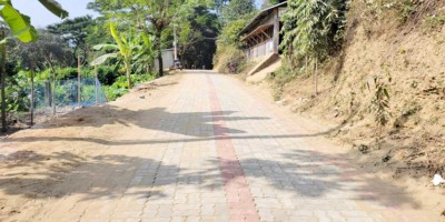 বান্দরবানে ইউনিব্লকের দৃষ্টিনন্দন সড়ক