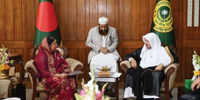 শিরীন শারমিনের সঙ্গে সৌদির শূরা কাউন্সিলের স্পিকারের সাক্ষাৎ