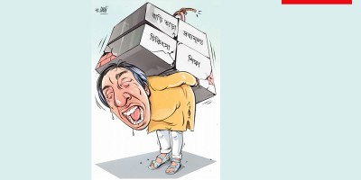 চাপে সাধারণ মানুষ
