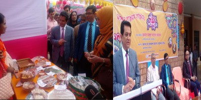 ফরিদপুরে বসন্তবরণে পিঠাপুলির উৎসব