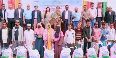 কৃষকের মাঝে বিনামূল্যে বীজ-সার বিতরণ ব্যাংক এশিয়ার