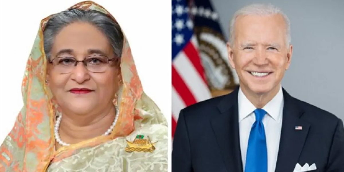 বাইডেনকে চিঠির প্রতিউত্তর দিচ্ছেন শেখ হাসিনা