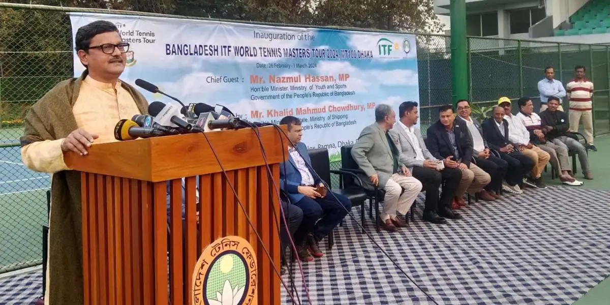 বাংলাদেশ আইটিএফ ওয়ার্ল্ড টেনিস মাস্টার্স ট্যুরের শুভ উদ্বোধন