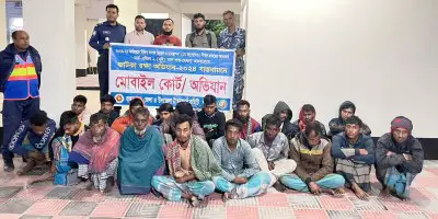 চাঁদপুরে জাটকা ধরায় ২৯ জেলে আটক, ২০ জনের কারাদণ্ড