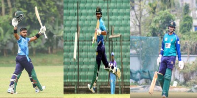 পারভেজ ইমন ও হৃদয়ের শতকের দিনে সাকিবের ফিফটি