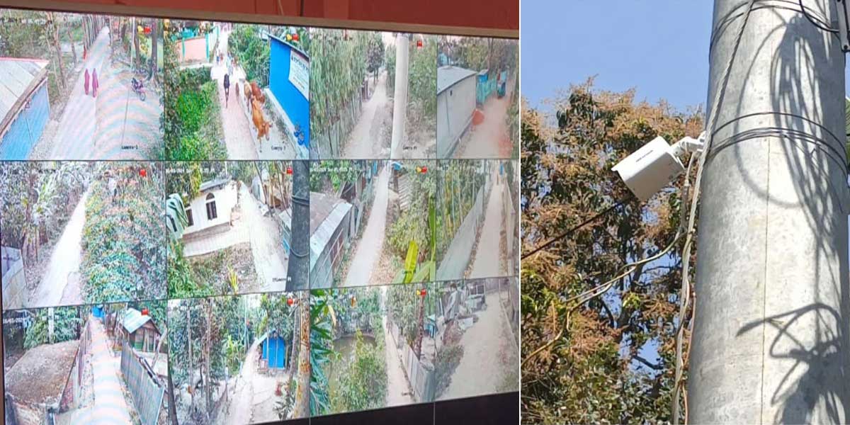 যুবকের উদ্যোগে সিসি ক্যামেরায় পুরো গ্রাম