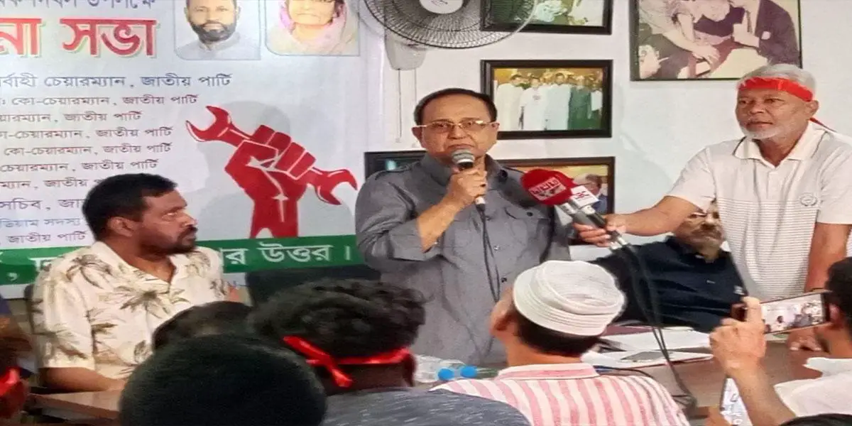সমঝোতায় দলকে বিসর্জন দিয়েছেন জি এম কাদের: কাজী ফিরোজ রশীদ