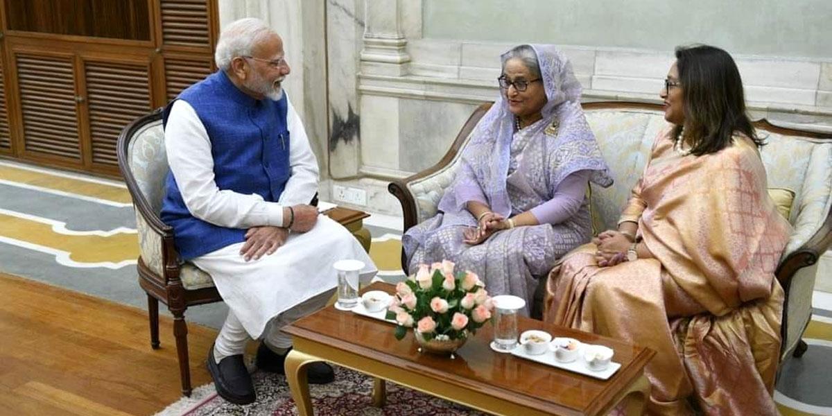 হাসিনা-মোদি বৈঠক: দুদেশের সম্পর্ক আরও দৃঢ় করার আশা