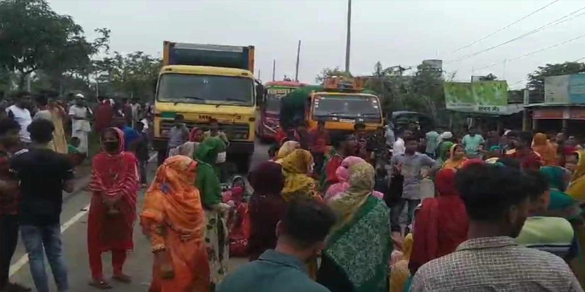 বেতনের দাবিতে ঢাকা-চট্টগ্রাম মহাসড়ক অবরোধ, কুমিল্লায় দীর্ঘ যানজট