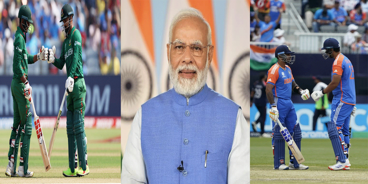 বাংলাদেশ-ভারত দুই দলকেই মোদির শুভকামনা