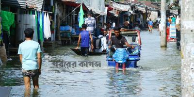 পানি বৃদ্ধি, নতুন এলাকা প্লাবিত