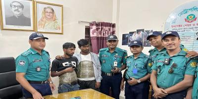 ট্রাফিক ওয়ারী বিভাগের অভিযানে গাঁজাসহ আটক ২