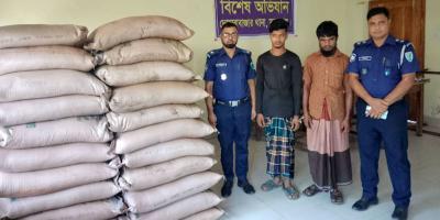 সুনামগঞ্জে চোরাই চিনিসহ বাবা-ছেলে গ্রেপ্তার