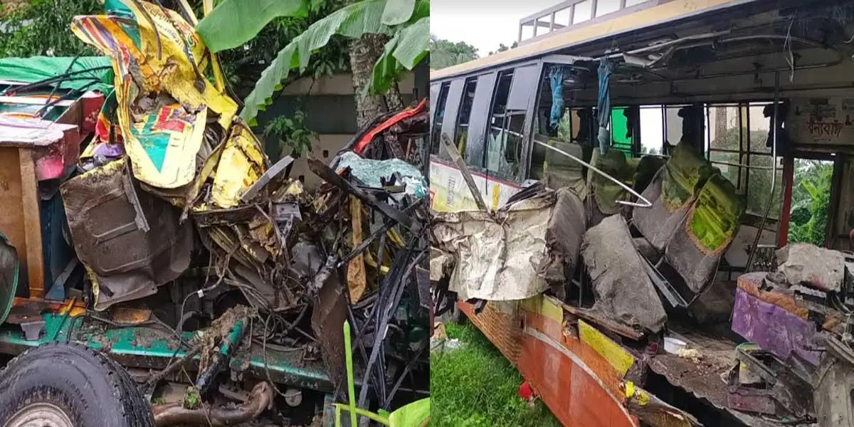 রাজবাড়ীতে বাস-ট্রাক মুখোমুখি সংঘর্ষে নিহত ৩