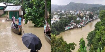বান্দরবানে টানা বৃষ্টিতে পাহাড় ধস ও বন্যার আশঙ্কা