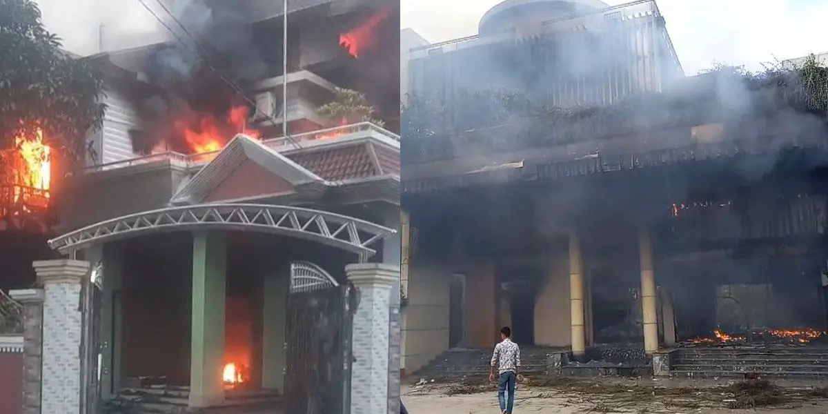সারা দেশে মন্ত্রী-এমপির বাড়িতে ভাঙচুর-অগ্নিসংযোগ