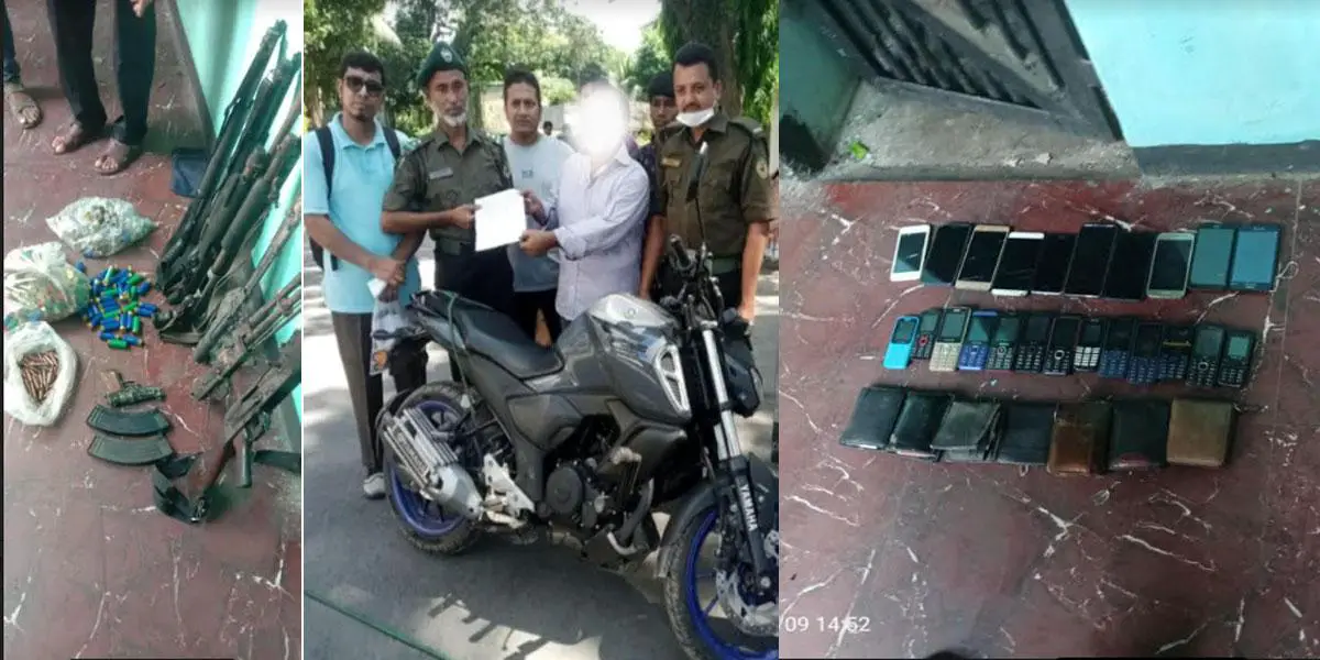 ধামরাই থানা থেকে লুট হওয়া অস্ত্র-মোটরসাইকেল ফেরত