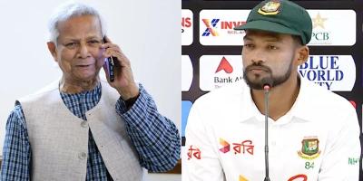 শান্তকে প্রধান উপদেষ্টার ফোন