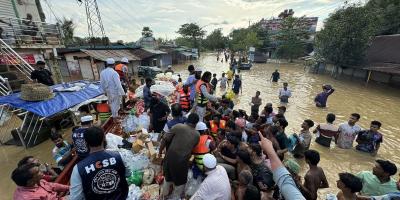 বন্যার্তদের পাশে হাফেজ্জী চ্যারিটেবল সোসাইটি অব বাংলাদেশ
