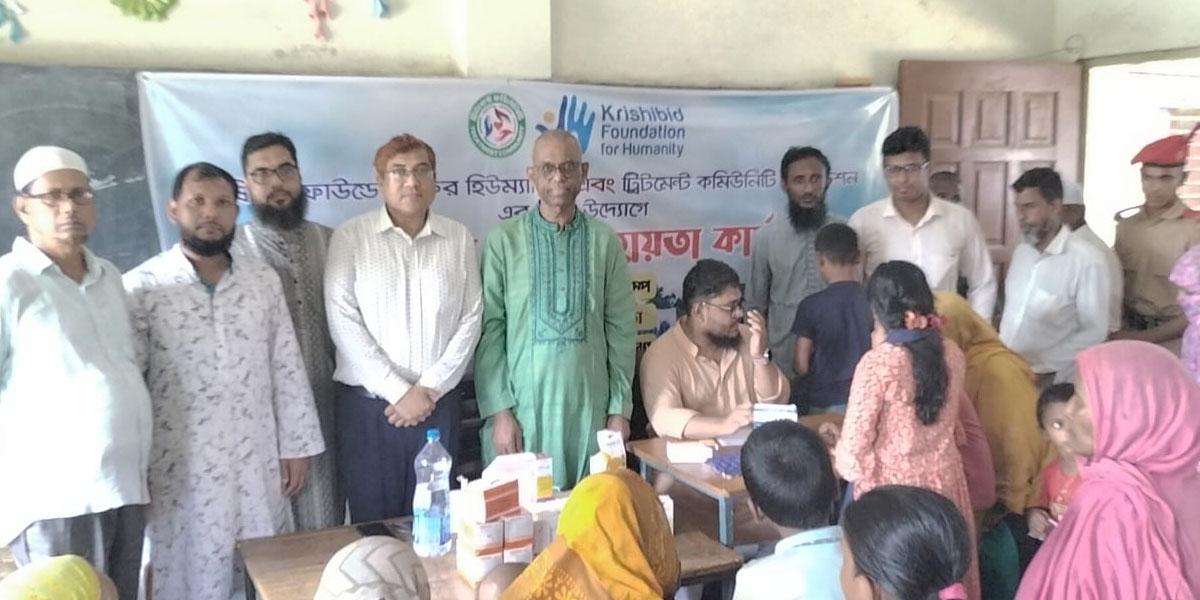 ব্রাহ্মণপাড়ায় বন্যার্তদের জন্য কেএফফএইচ-টিসিএফের মেডিকেল ক্যাম্প ও সহায়তা