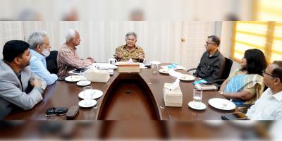 উপদেষ্টা সাখাওয়াত হোসেনের সঙ্গে এসসিবি-বিএসটিএমপিআইএ প্রতিনিধিদলের সাক্ষাৎ