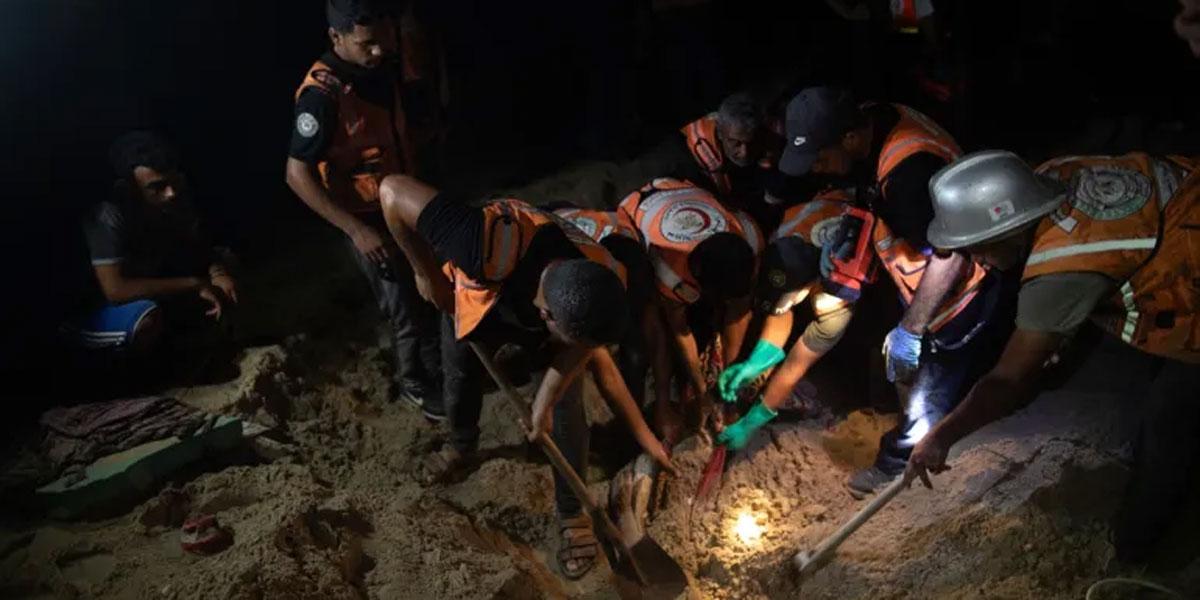গাজায় ক্যাম্পে ইসরায়েলি হামলায় ৪০ ফিলিস্তিনি নিহত