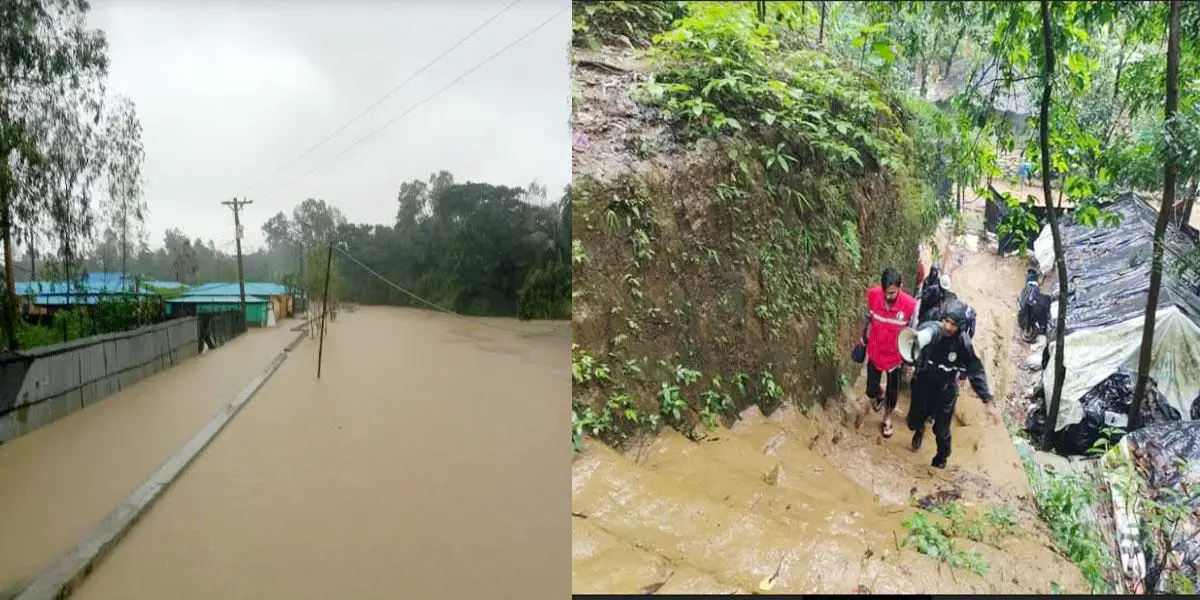 টেকনাফে পানিবন্দি কয়েক হাজার পরিবার