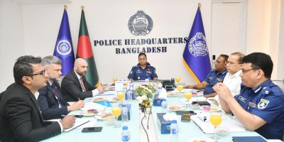 আইজিপির সঙ্গে ইউএনওডিসি প্রতিনিধিদলের সাক্ষাৎ