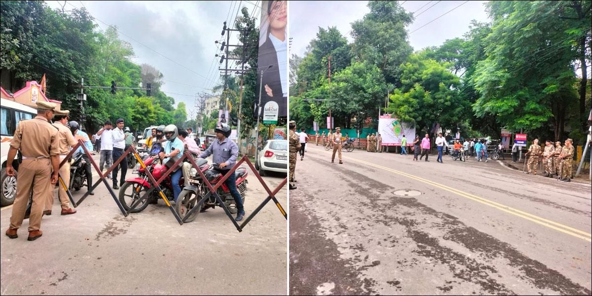 কানপুর স্টেডিয়ামের চারিদিকে কঠোর নিরাপত্তা