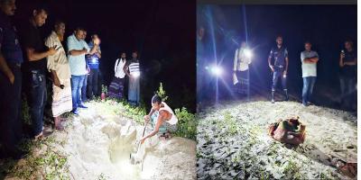 টেকনাফে পুঁতে রাখা রোহিঙ্গা নারীর লাশ উদ্ধার