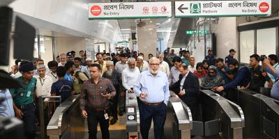 সোয়া কোটি টাকায় চালু মিরপুর-১০ মেট্রো স্টেশন