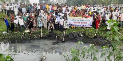 জামালপুরে গবাখালী খাল পরিচ্ছন্নতা অভিযান শুরু