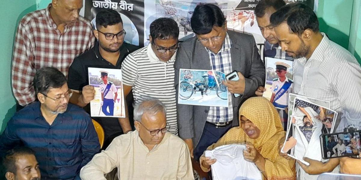 ছাত্র আন্দোলনে নিহত নাফিজের পরিবারকে বিএনপির অনুদান