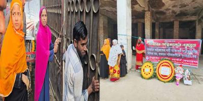 তাজরিনের তালা ভেঙে শ্রদ্ধা নিবেদন আহত শ্রমিকদের
